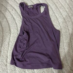 Purple muscle tank